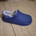 Галоші жіночі утеплені сині Сабо з піни ЕВА зимові закриті фактурні 36-41