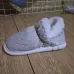 Чуні жіночі утеплені світло-сірі Бурки кімнатні на хутрі зимові капці-дутики 36-41