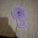 Жіночі домашні капці пухнасті хутряні бузкові (лаванда) відкриті м'які (36-41)