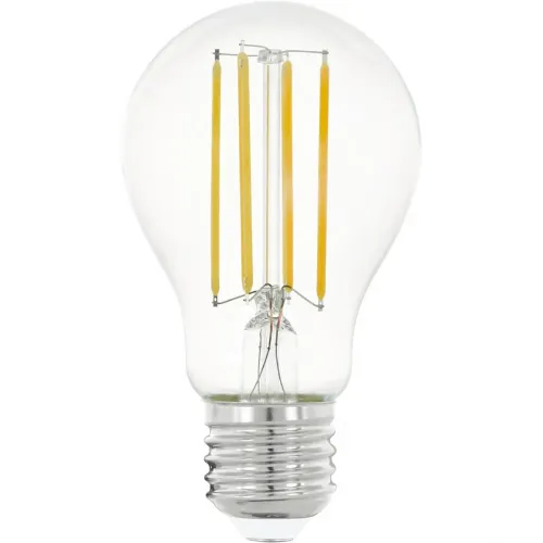Світлодіодна лампа Eglo Edison E27 A60 8Вт тепле біле світіння 2700K прозора колба LED filament ретро дизайн