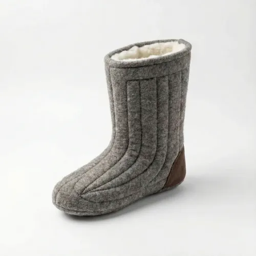 Валенки домашні (чуні) стьобані на хутрі, без галош (38-45) 45