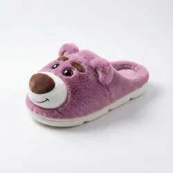 Жіночі плюшеві капці Ведмедики рожеві (36-41). Теплі домашні капці іграшки 39