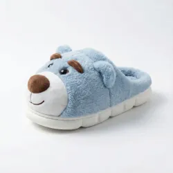 Жіночі плюшеві капці Ведмедики рожеві та сині (36-41). Теплі домашні капці іграшки 3D 38