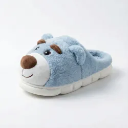 Жіночі плюшеві капці Ведмедики рожеві та сині (36-41). Теплі домашні капці іграшки 3D 39