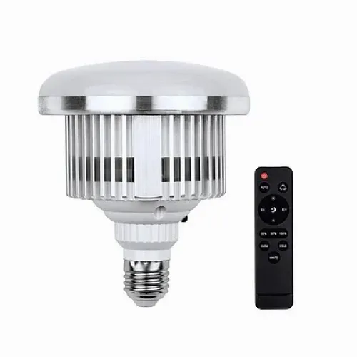 LED лампа E27 з пультом управління 120 мм для дому та офісу регулювання яскравості енергозбереження