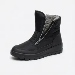 Жіночі зимові дутики на блискавці. Теплі короткі чобітки на хутрі (бурки) 37-42 41