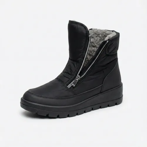 Жіночі зимові дутики на блискавці. Теплі короткі чобітки на хутрі (бурки) 37-42 41