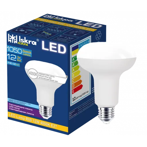 LED лампа VIDEX Filament R80FF 09W E27 1200K VL-R80FF-09271