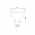 LED лампа VIDEX Filament R80FF 09W E27 1200K VL-R80FF-09271