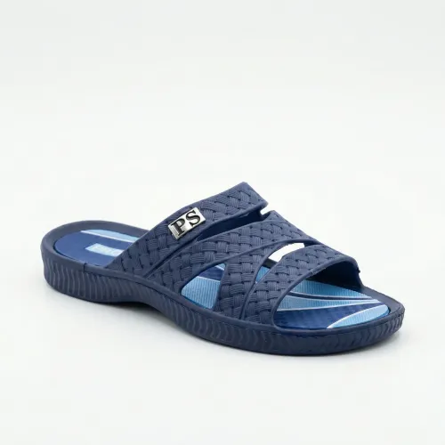 Чоловічі шльопанці сланці сині (гумові) | Пляжні, Для басейну, Розміри 41-45 44