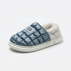 Капці-дутики зимові Superme Сріблясті теплі на хутрі (36-45) Унісекс вологостійкі 39