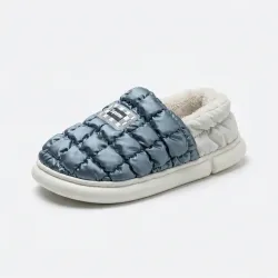 Капці-дутики зимові Superme Сріблясті теплі на хутрі (36-45) Унісекс вологостійкі 44