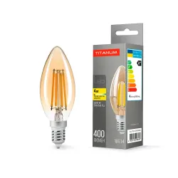 LED лампа TITANUM Filament C37 4W E14 2200K TLFC3704142A
