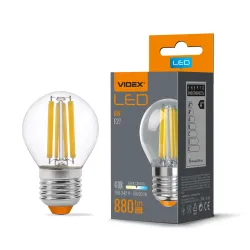 LED лампа VIDEX Filament G45F 6W E27 4100K VL-G45F-06274