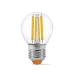 LED лампа VIDEX Filament G45F 6W E27 4100K VL-G45F-06274