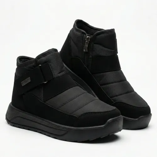 Чоловічі зимові черевики-комфорт Progress на липучці. М'які бурки на широку ногу (41-45 р) 45