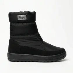Жіночі зимові чоботи-дутики G-Winter Fashion Чорні. Теплі напівчоботи на хутрі (37-41) 39