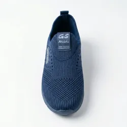 Чоловічі літні мокасини Sipanis Сині. Легкі текстильні сліпони без шнурків (41-45) 44
