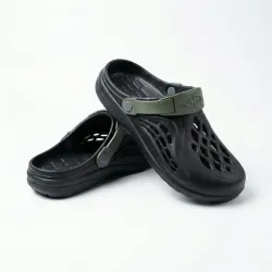 Сабо чоловічі чорні з хакі Gipanis піна ЕВА. Стильні крокси для дачі та відпочинку 41-45 45