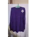 Туніка жіноча фіолетова з камінням. Нарядний подовжений светр G.L.S.A, трикотаж батал