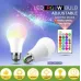 Лампа різнокольорова світлодіодна 15 кольорів з пультом керування Е27 10 W RGB LED