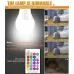Лампа різнокольорова світлодіодна 15 кольорів з пультом керування Е27 10 W RGB LED
