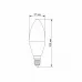LED лампа VIDEX C37e 7W E14 4100K VL-C37e-07144