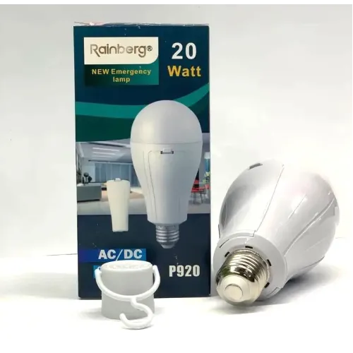 Аварійна лампочка Rainberg P920 цоколь E27 на акумуляторі кемпінговий LED ліхтар підвісний для блекауту