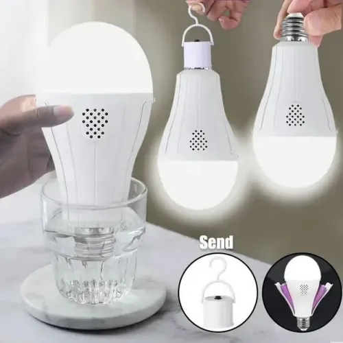 Аварійна лампочка 20 Вт E27 Rainberg P920 на акумуляторах при відключенні світла енергозберігаюча лампочка із зарядкою для дому