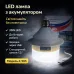 Акумуляторна лампа 20W, лампа акумуляторна E27 USB-C, LED лампочка зі знімними акумуляторами та type-c зарядкою