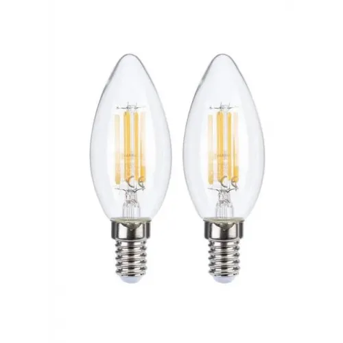 LED Лампа Іскра C37 7W 3000K E14 (свічка, аналог 60-70W) для люстр і дому