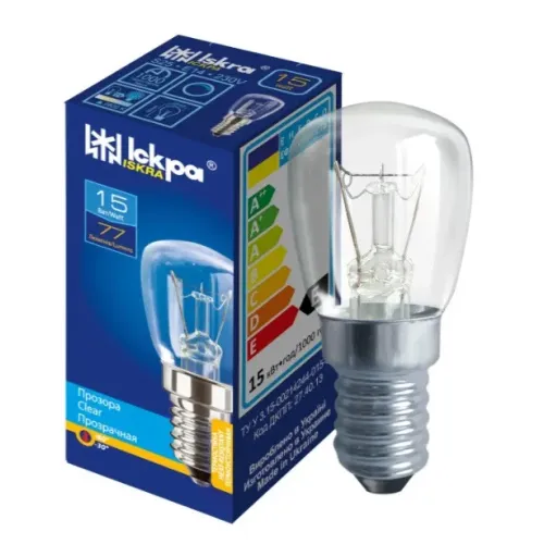 Лампа розжарювання циліндрична Ц 125-15 Е14/25x17