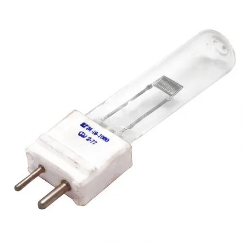 Лампа кварцова галогенна малогабаритна КГМ 48-1000 ЛИСМА GY16