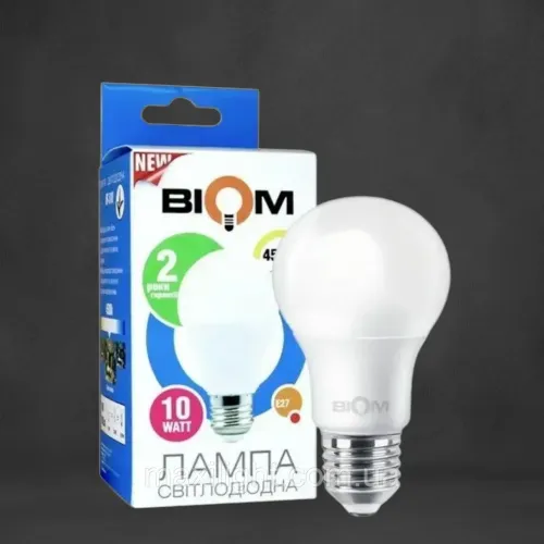 Світлодіодна Лампа BIOM A60 10W цоколь E27 4500К нейтральний білий