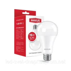 Лампа світлодіодна MAXUS 1-LED-781 A70 15W 3000K 220V E27