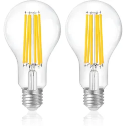 Світлодіодна лампа ІСКРА LED Filament A55 4W 3000K E27 (frosted, матована), філамент