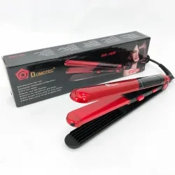 Плойка гофре 2 в 1 Domotec MS-4909, черно-красный, стайлер для завивки, стайлер для укладки