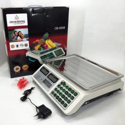 Весы торговые электронные до 50 кг Crownberg CB-5006, Весы торговые до 50 кг, Настольные торговый весы