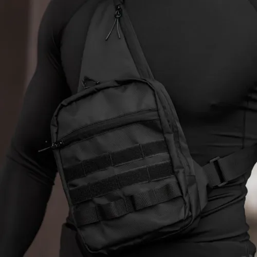 Тактическая сумка кобура, мужской мессенджер из черной кордуры, слинг, Мужская сумка кроссбоди, Сумка для города