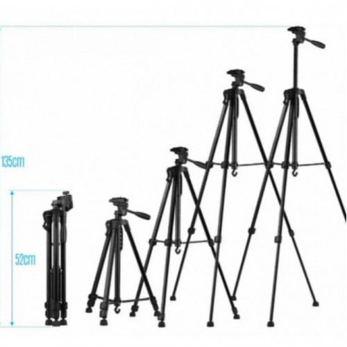 Профессиональный штатив 3366, трипод с чехлом! Цвет: черный