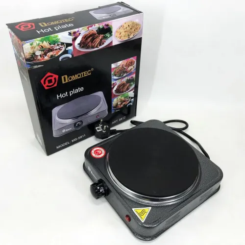 Электроплита DOMOTEC MS-5811 1500 Вт, переносная настольная электроплита, электроплита на 1 конфорку