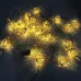 Гирлянда светодиодная белая, теплый белый в металлических шариках, провод прозрачный, 2м