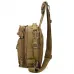 Качественная тактическая сумка, укрепленная мужская сумка рюкзак тактическая слинг. Цвет: койот