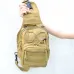Качественная тактическая сумка, укрепленная мужская сумка рюкзак тактическая слинг. Цвет: койот