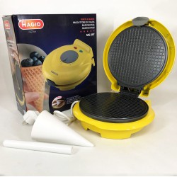 Вафельница круглая Magio MG-397 1 секция 750 Вт, Электровафельница для тонких вафель, электрическая