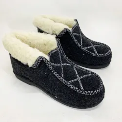 Ботинки женские меховые утепленные 37р 23см, Зимние комнатные тапочки женские, Тапочки з мехом