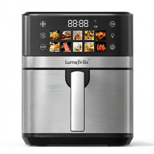 Потужна аерофритюрниця LumaBella LB-60031 (2600 Вт, 12 л) із сенсорним управлінням та нержавіючої сталі